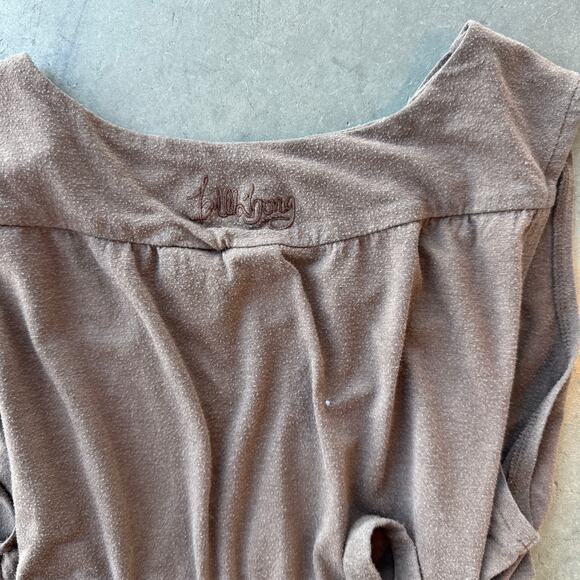 Vintage Y2k Billabong Surf Babydoll Tank Top Dress Brown Beach Sundress Large - Picture 4 of 6